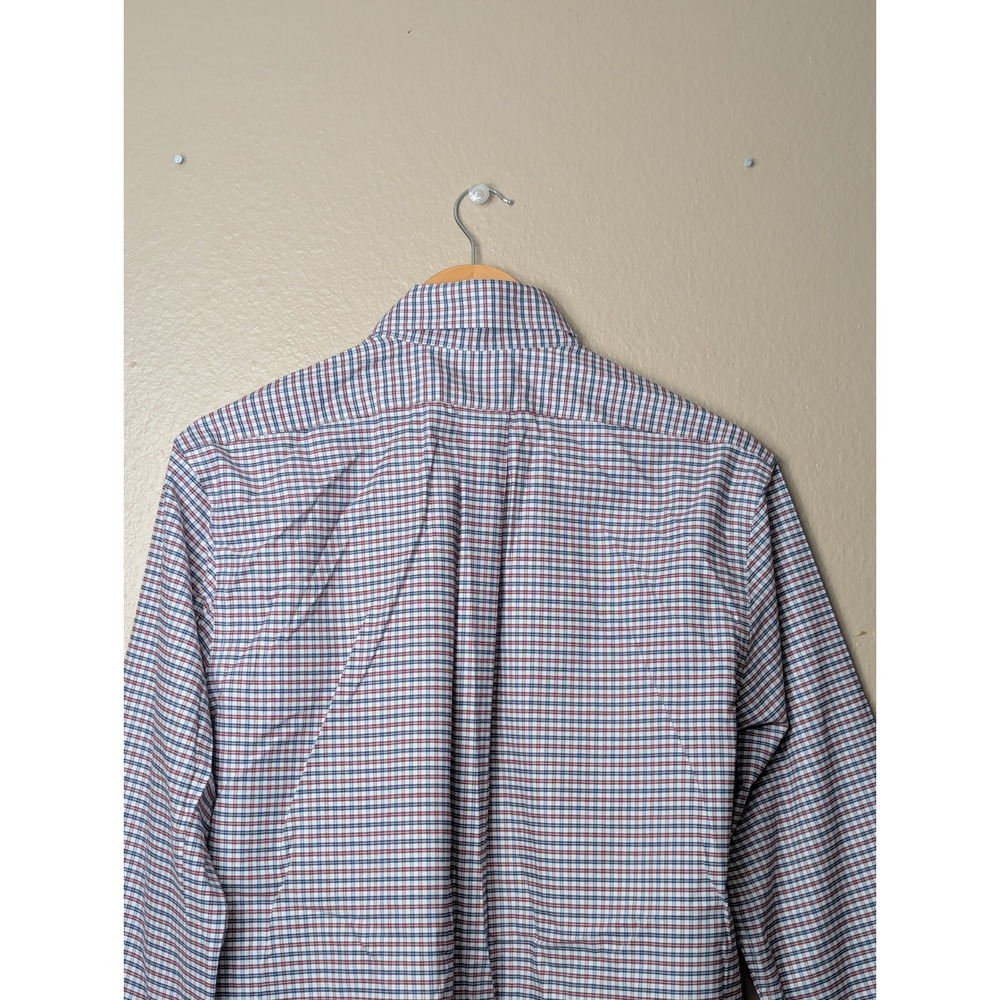 Brooks Brothers Gingham Button Down Shirt Mens M Multi Check Non-Iron Stretch - Picture 12 of 16